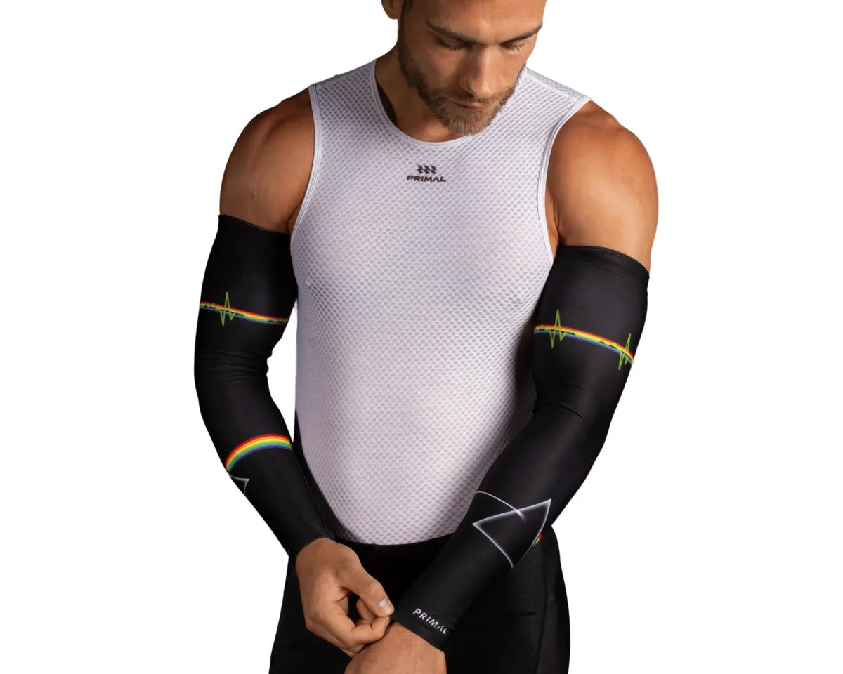 Primal Wear Arm Warmers (Pink Floyd Dark Side of the Moon) (Black) (L)